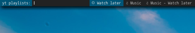 My playlists on dmenu.